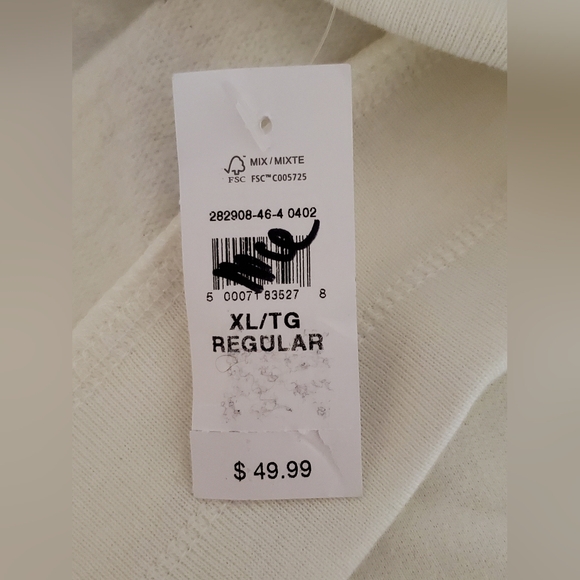 GAP Size XL White Drawstring Sweatpants With Embroidered Logo - Picture 11 of 14